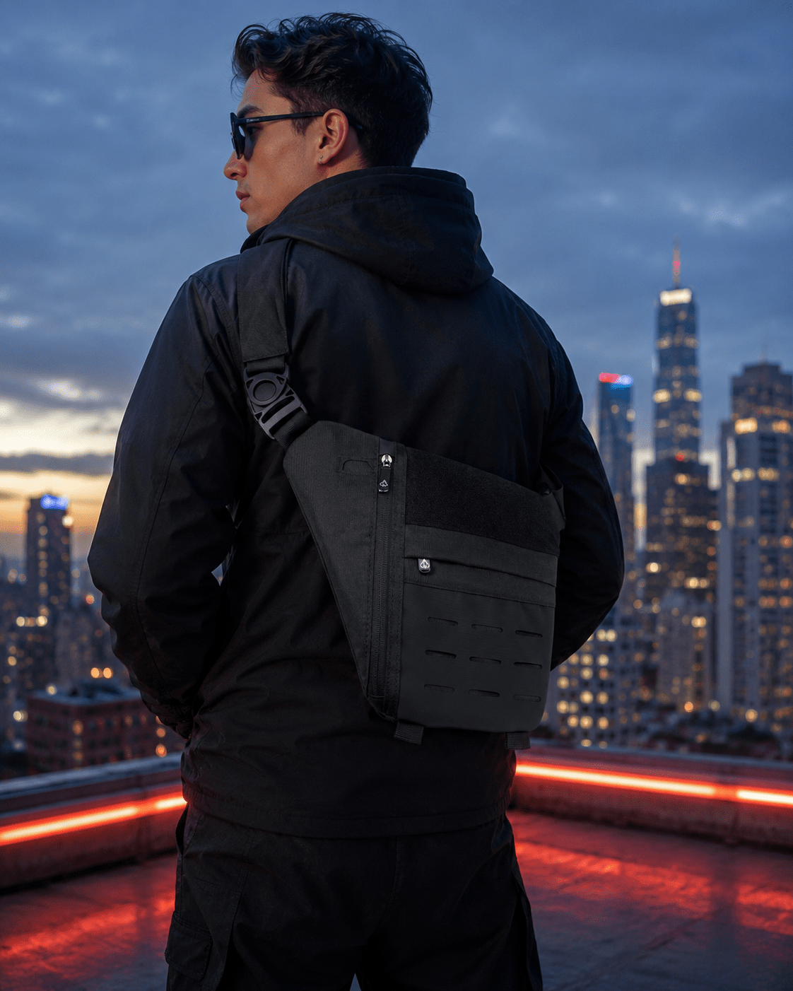 Essential Tactical Sling Bag - Smell Proof + Hidden Lock (FireBar Labs × PBAL) - FireBar Labs - Olive Green