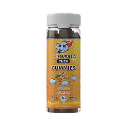 FireBalance 25mg THCv Gummies - Citrus Surge - 750mg - FireBar Labs - 