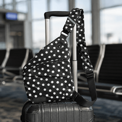 FireBar Labs Essential Crossbody Bag - Smell Proof + Hidden Lock (× PBAL) - FireBar Labs - Polka Dot
