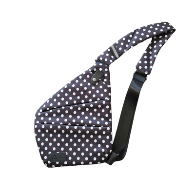 FireBar Labs Essential Crossbody Bag - Smell Proof + Hidden Lock (× PBAL) - FireBar Labs - Polka Dot