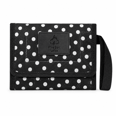 FireBar Labs Essential Travel Wallet - Smell Proof + Hidden Lock (× PBAL) - FireBar Labs - Polka Dot