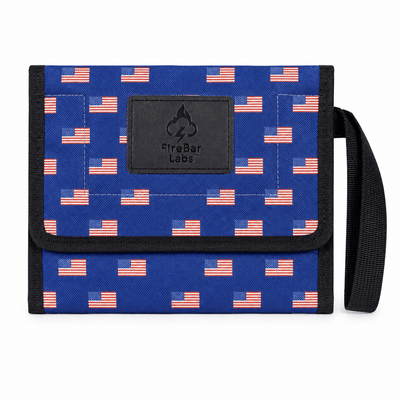 FireBar Labs Essential Travel Wallet - Smell Proof + Hidden Lock (× PBAL) - FireBar Labs - American Flag