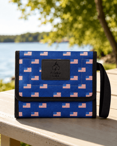 FireBar Labs Essential Travel Wallet - Smell Proof + Hidden Lock (× PBAL) - FireBar Labs - American Flag