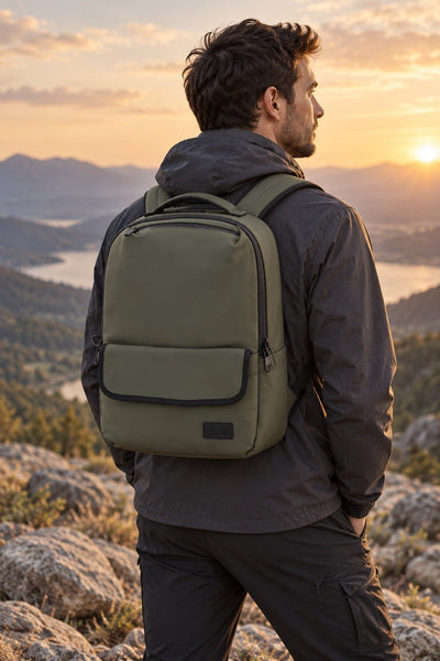 FireBar Labs Executive Tech Adventure Backpack w/USB-C Fast Charge Port - Smell Proof + Hidden Lock - FireBar Labs - Purple Lilac *Limited Edition*