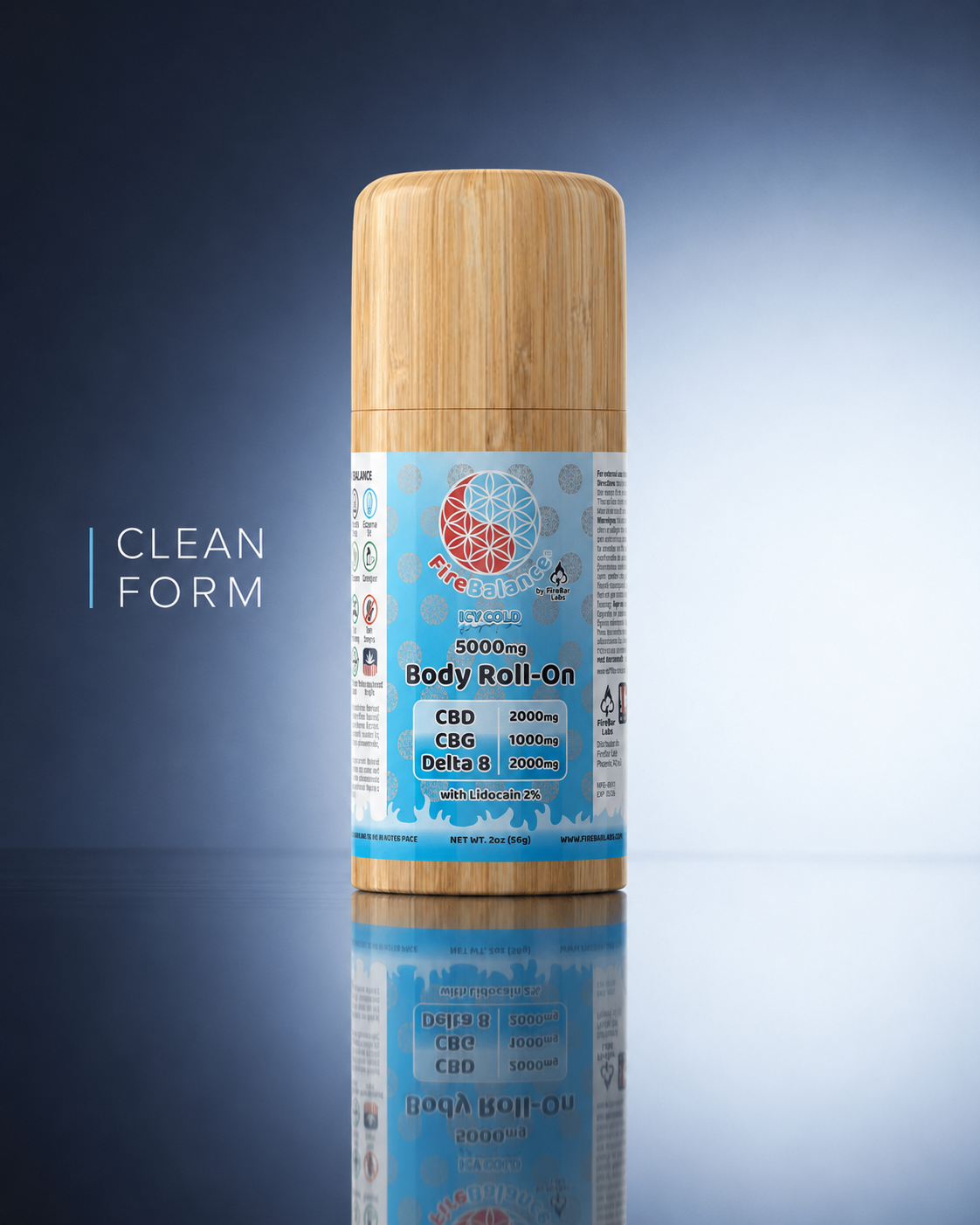FireBar Labs FireBalance Roll-On — Clean aesthetics with bamboo roll-on