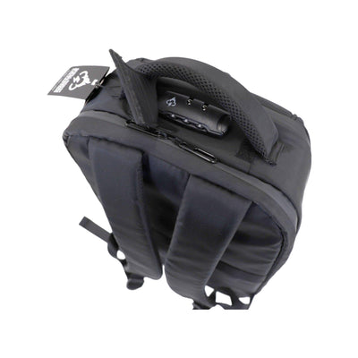 FireBar Labs Smell Proof Executive Backpack w/USB-C Fast Charge Port - Hidden Lock - FireBar Labs - Phantom Black