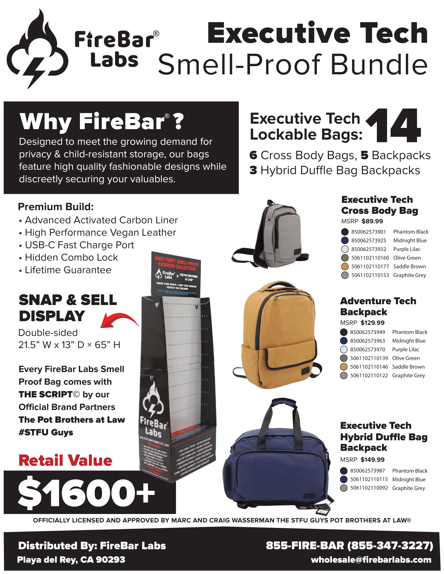 FireBar Labs Smell Proof "Executive" Bundle - FireBar Labs - 