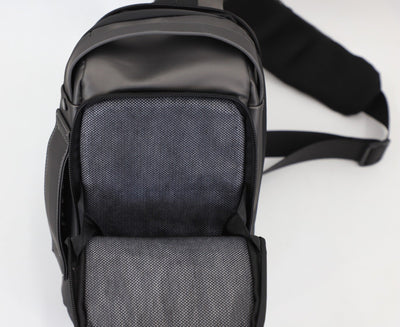 FireBar Labs Smell Proof Executive Tech Cross Body w/USB - C Fast Charge Port - Hidden Lock - FireBar Labs - Saddle Brown