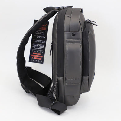 FireBar Labs Smell Proof Executive Tech Cross Body w/USB - C Fast Charge Port - Hidden Lock - FireBar Labs - Saddle Brown