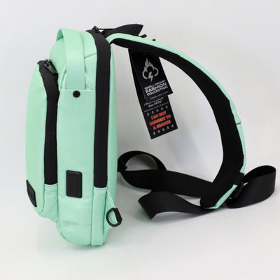 FireBar Labs Smell Proof Executive Tech Cross Body w/USB - C Fast Charge Port - Hidden Lock - FireBar Labs - Saddle Brown