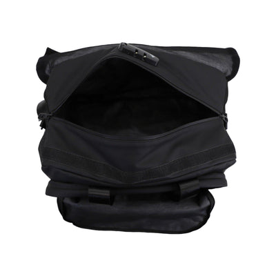 FireBar Labs Smell Proof Executive Hybrid Duffle Bag Backpack w/USB-C Fast Charge Port - Hidden Lock - Phantom Black