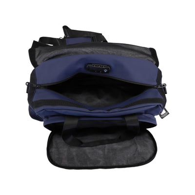 FireBar Labs Smell Proof Executive Hybrid Duffle Bag Backpack w/USB-C Fast Charge Port - Hidden Lock