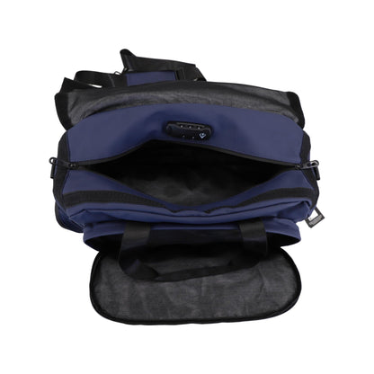 FireBar Labs Smell Proof Hybrid Duffle Bag Backpack w/USB - C Fast Charge Port - Smell Proof Fashion - FireBar Labs - Midnight Blue