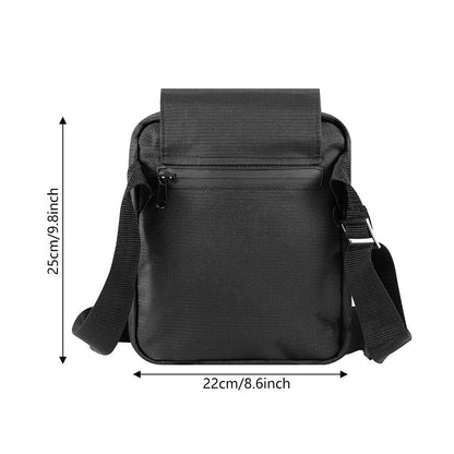 FireBar Labs Smell Proof Messenger Bag - Lockable - Smell Proof Fashion - FireBar Labs - Stealth Black Ripstop