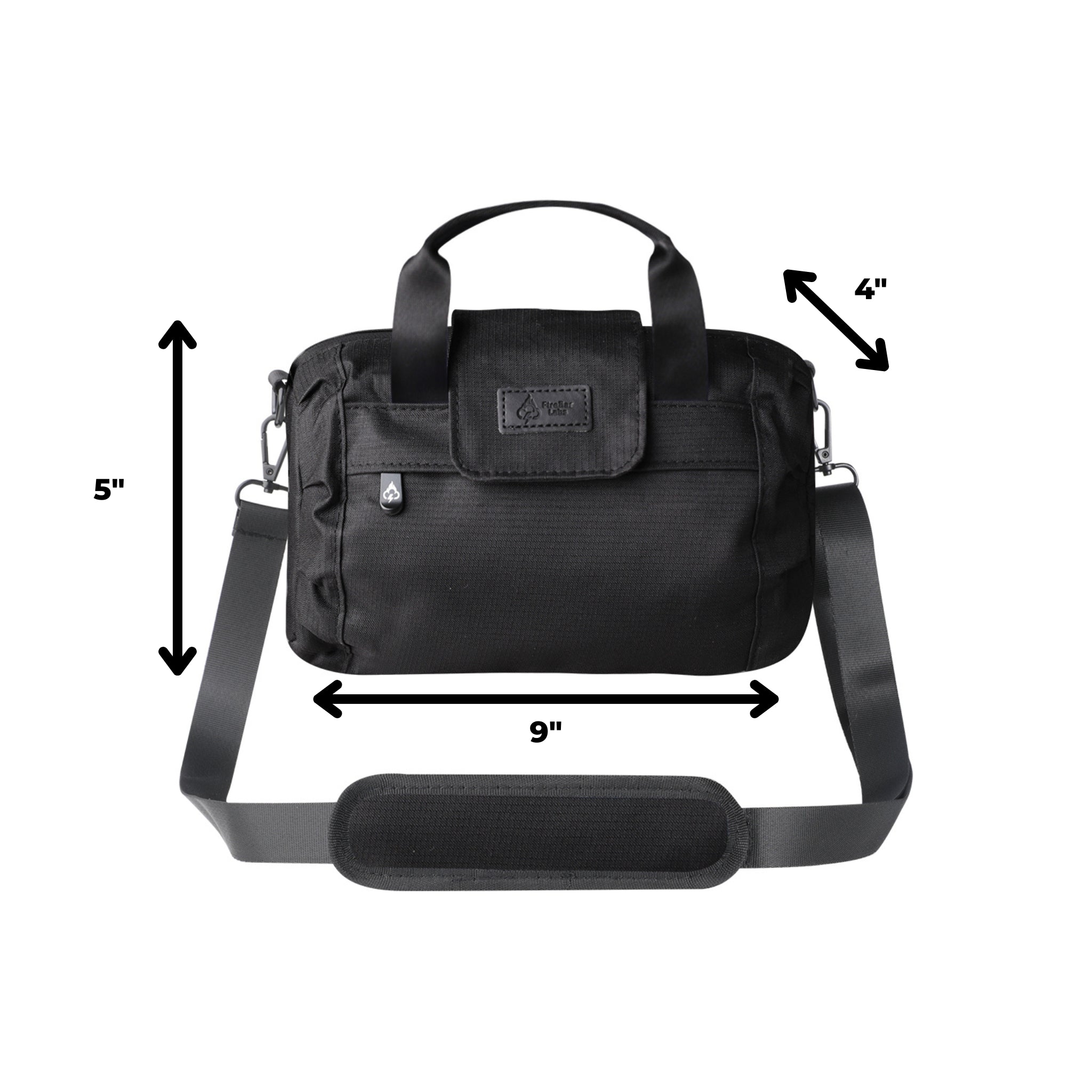 FireBar Labs Smell Proof Mini Duffle Bag - Lockable - Smell Proof Fashion - FireBar Labs - Stealth Black
