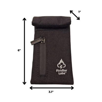 FireBar Labs Smell Proof Stash Bag - Smell Proof Fashion - FireBar Labs - Stealth Black