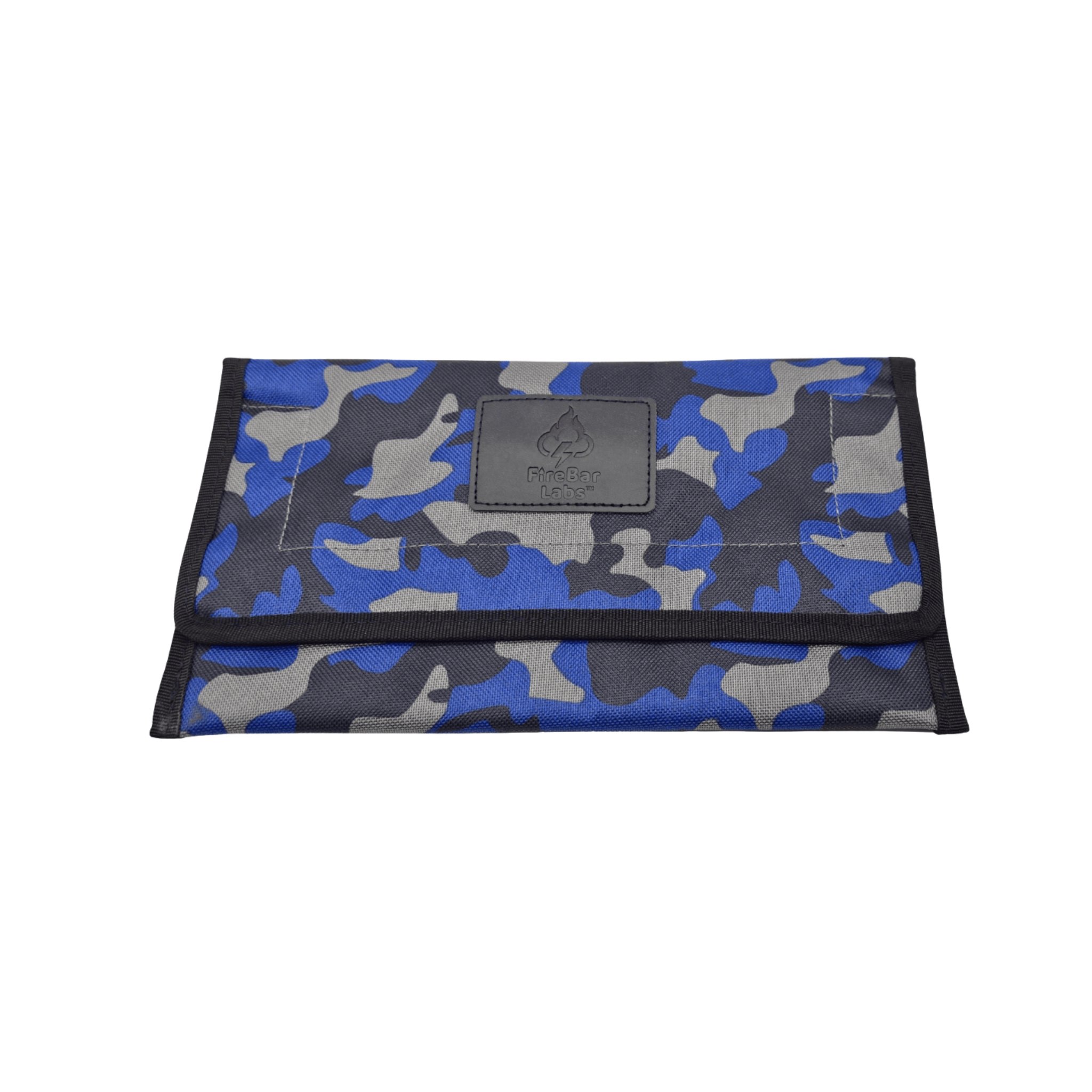 FireBar Labs Smell Proof Travel Wallet - Lockable - Smell Proof Fashion - FireBar Labs - Blue Camo