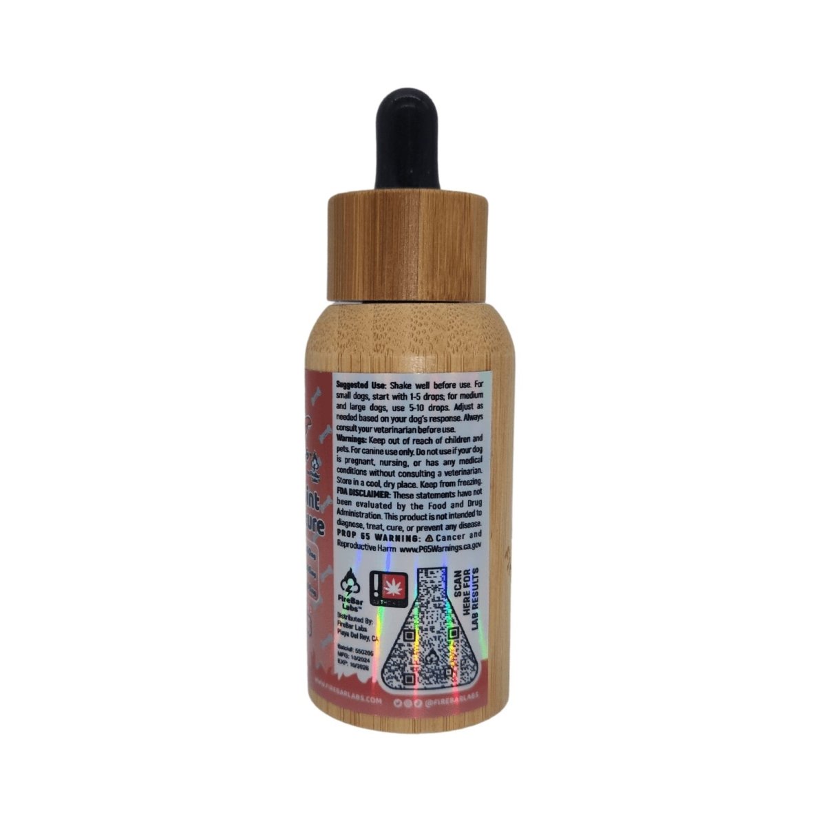 FireBarks Hip & Joint CBD Tincture – 500mg CBD, Chondroitin, Glucosamine & Omega 3 Salmon Oil - FireBar Labs - 