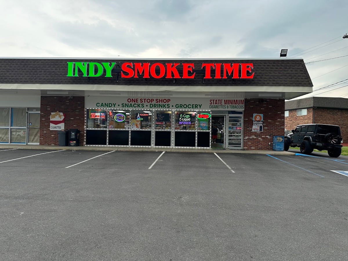 Indy Smoke Time storefront in Greenwood, IN