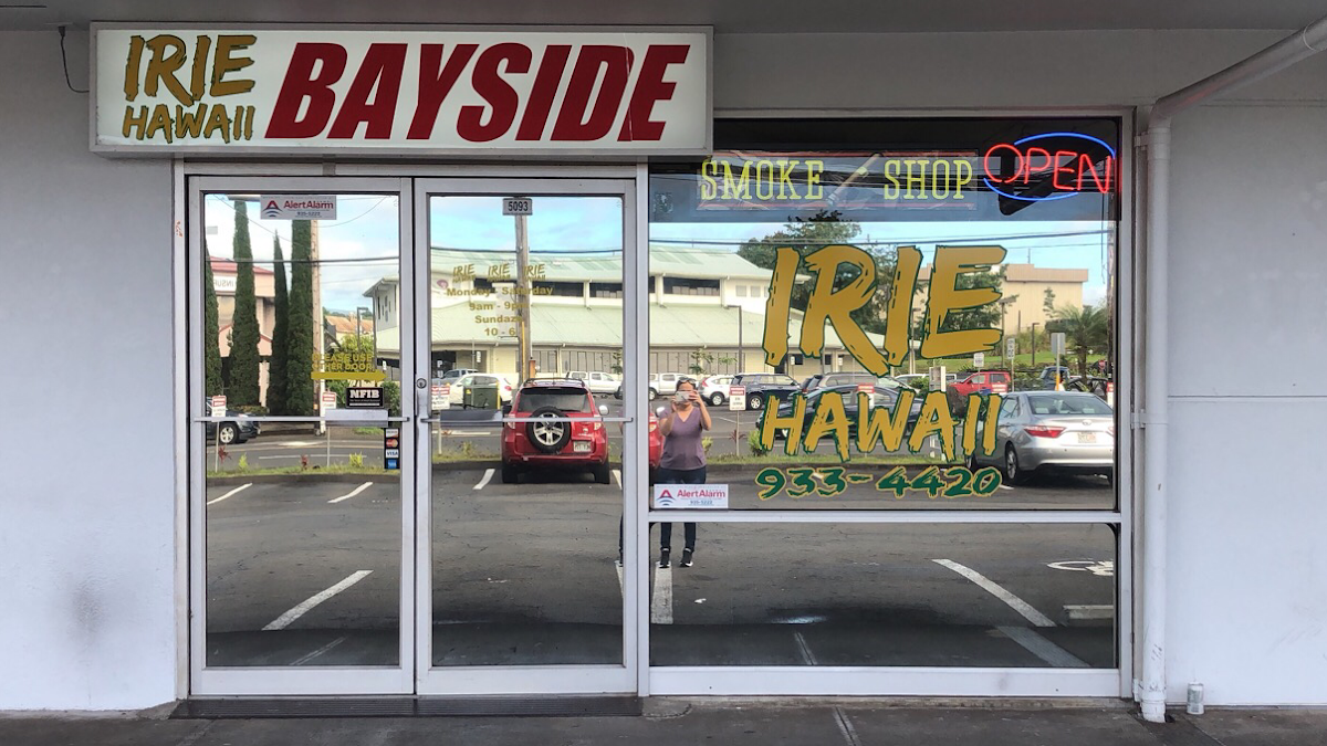 Irie Hawaii Smoke Shop storefront in Hilo, HI