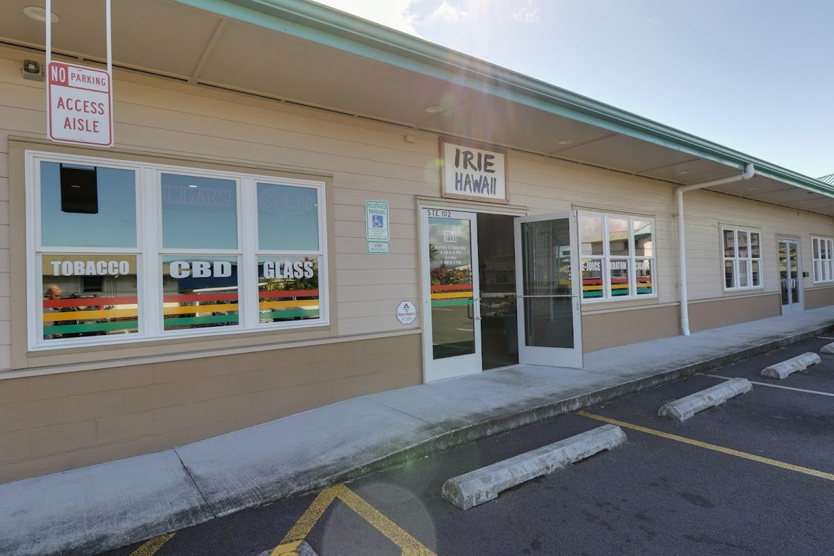 Irie Hawaii Smoke & Vape Shop Lehua storefront in Hilo, HI