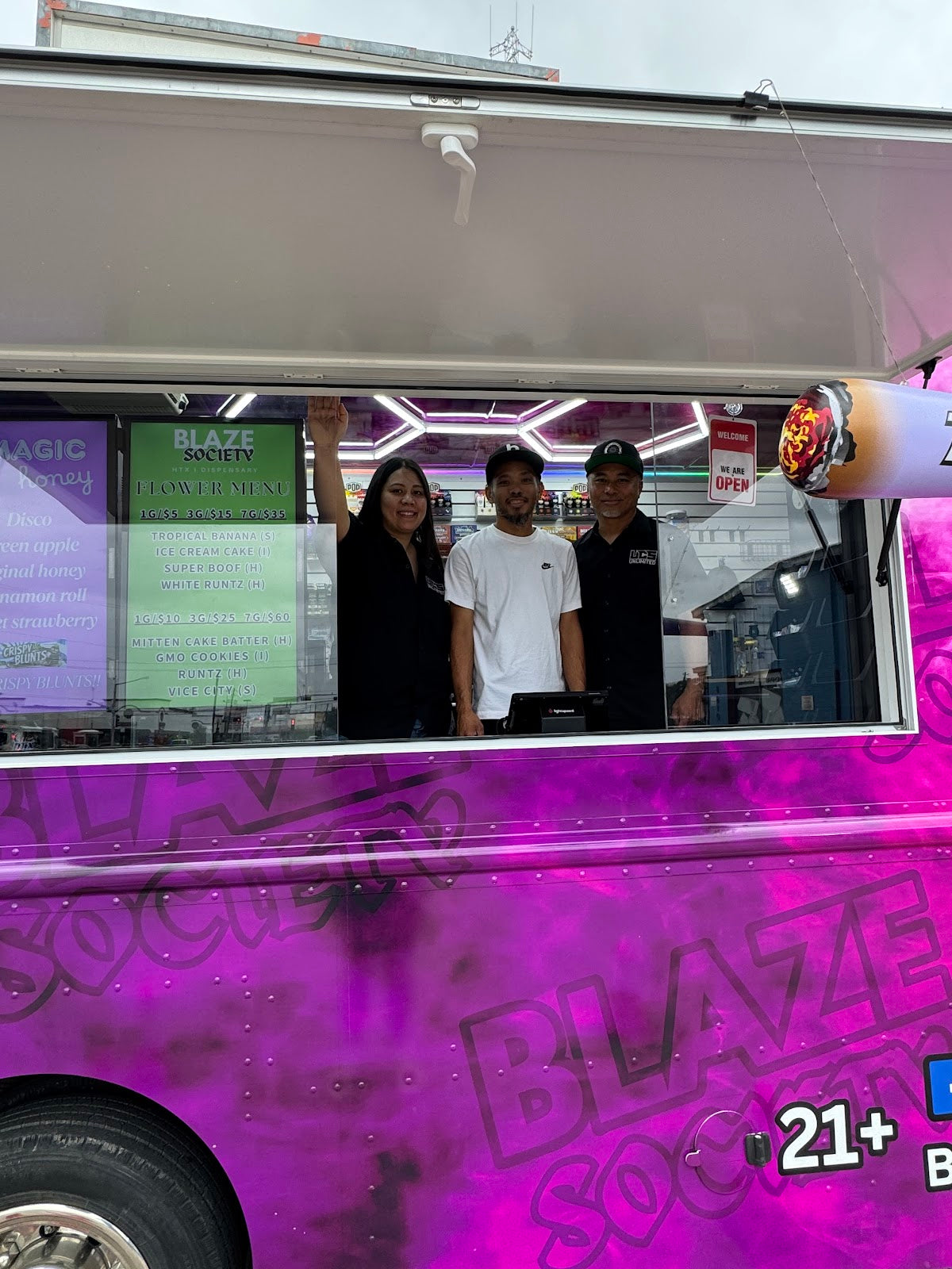 Blaze Society storefront in Houston, TX