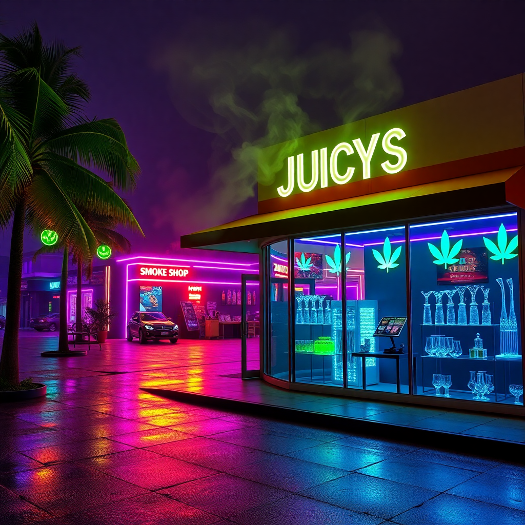 Juicy's Smoke Shop, Tobacco & Lounge storefront in Kissimmee, FL