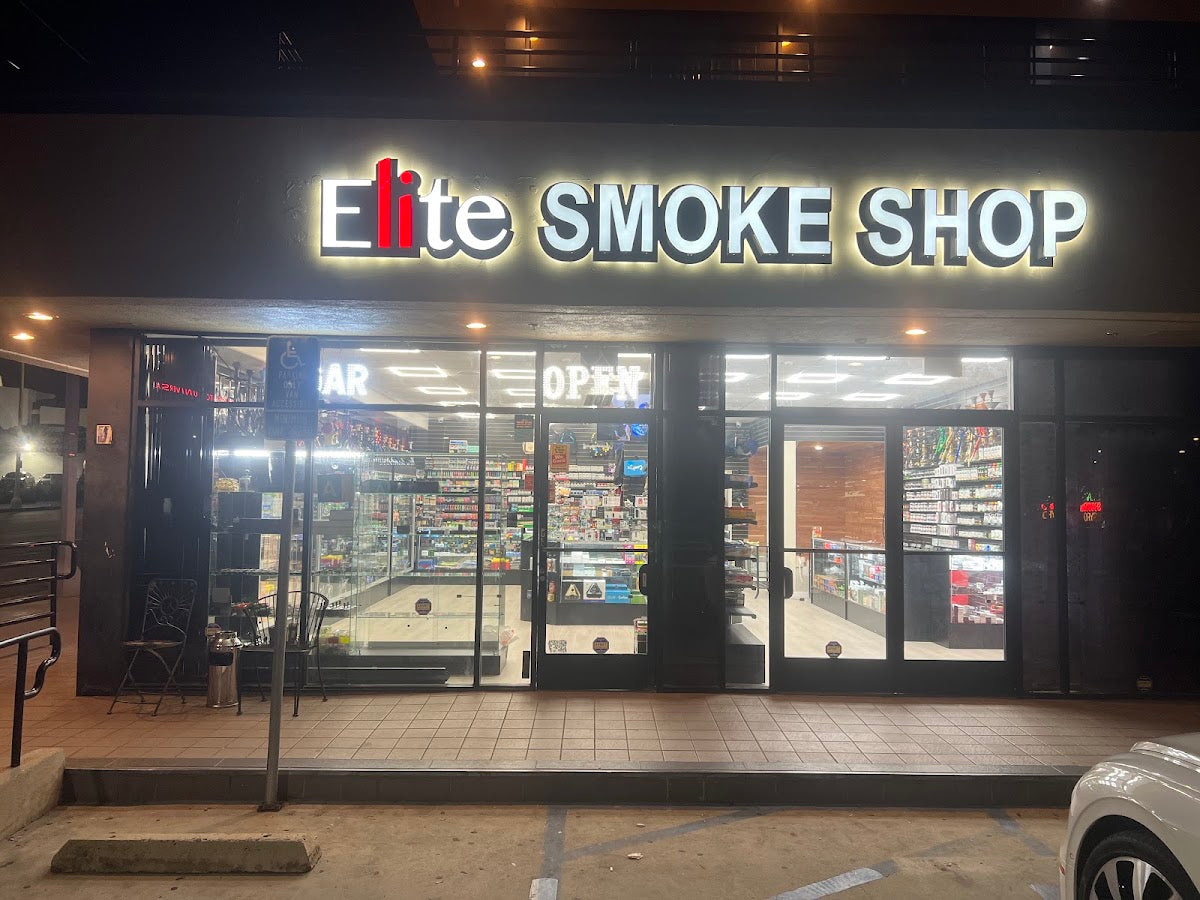 Elite Smoke Shop storefront in Los Angeles, CA