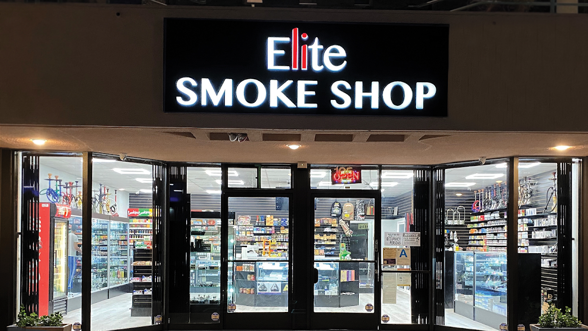 Elite Smoke Shop storefront in Los Angeles, CA
