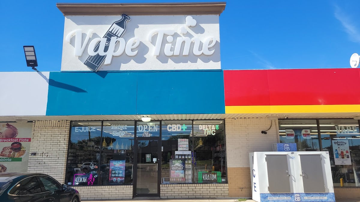 Vape Time storefront in Mabank, TX