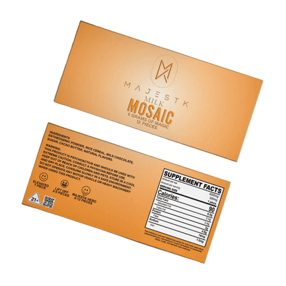 MAJESTK Chocolate - 12 Servings (.5g per serving, 6G) - FireBar Labs - Milk Chocolate