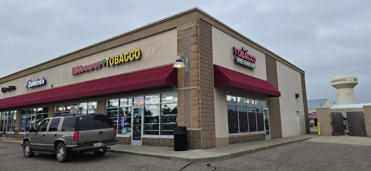 KATOS TOBACCO & HIDEAWAY GLASS HOUSE storefront in Mankato, MN