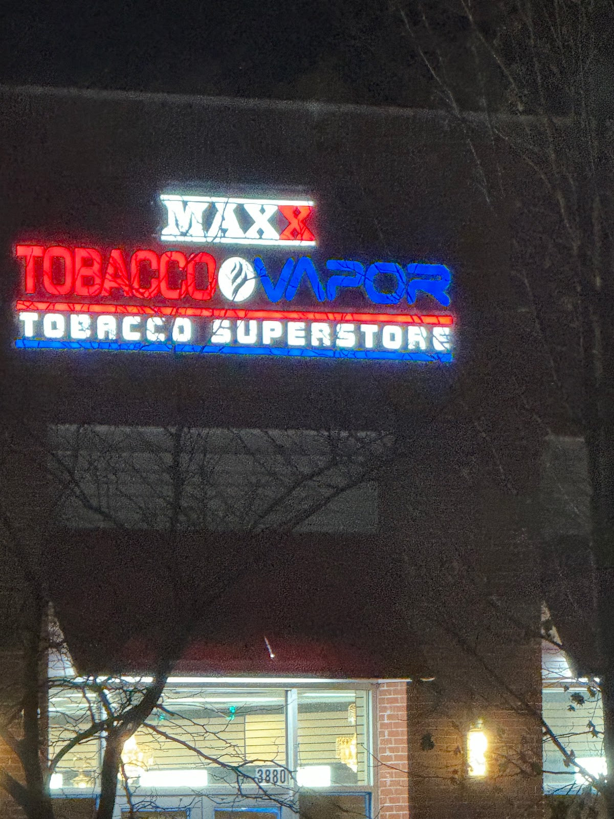 MAXX TOBACCO & VAPOR storefront in Mebane, NC