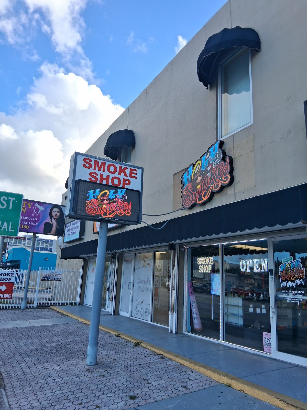 Holy Smokes 27 Ave storefront in Miami, FL
