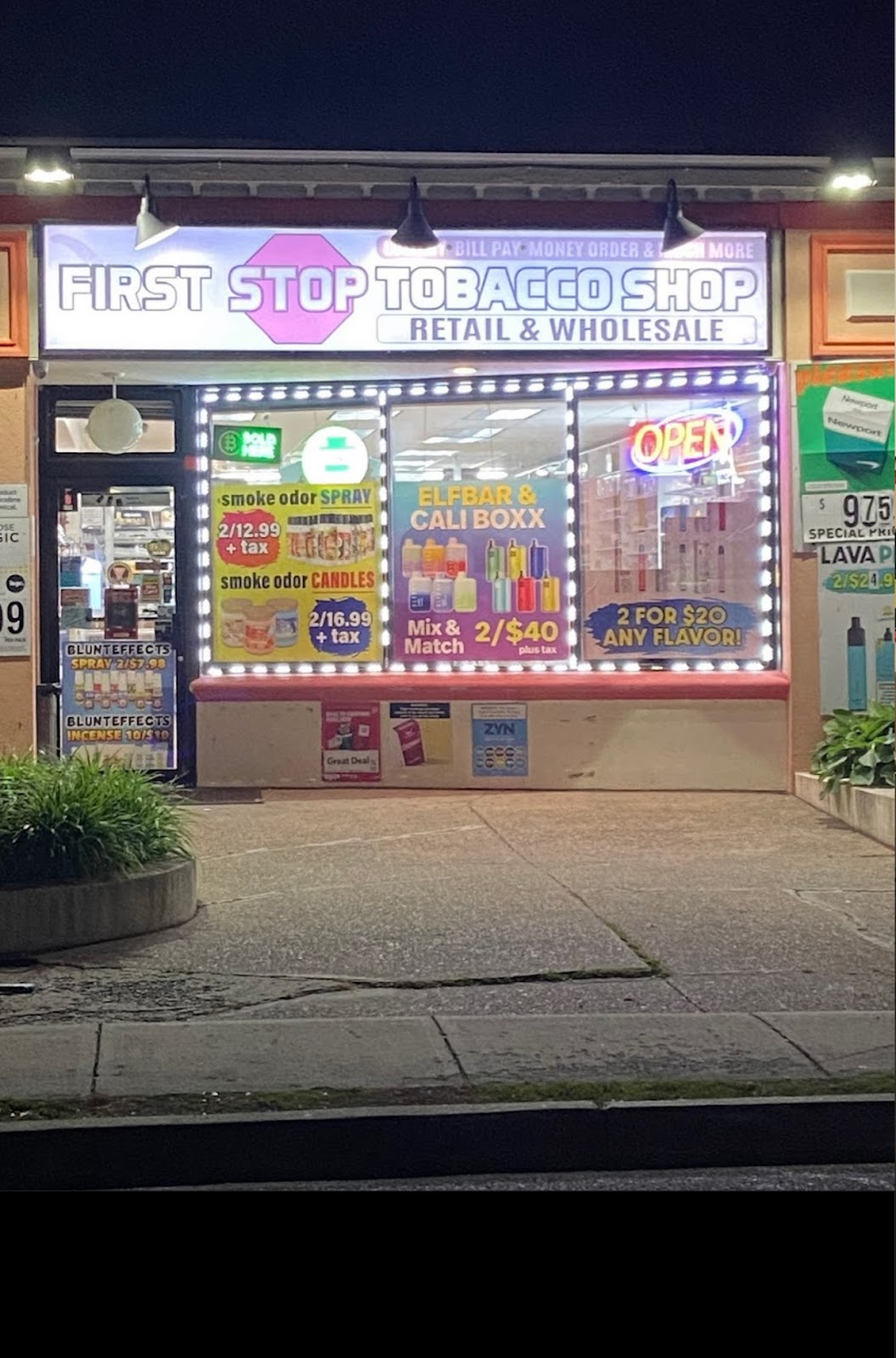 FIRST STOP VAPE SHOP & TOBACCO SHOP(Hookah) storefront in Morrisville, PA