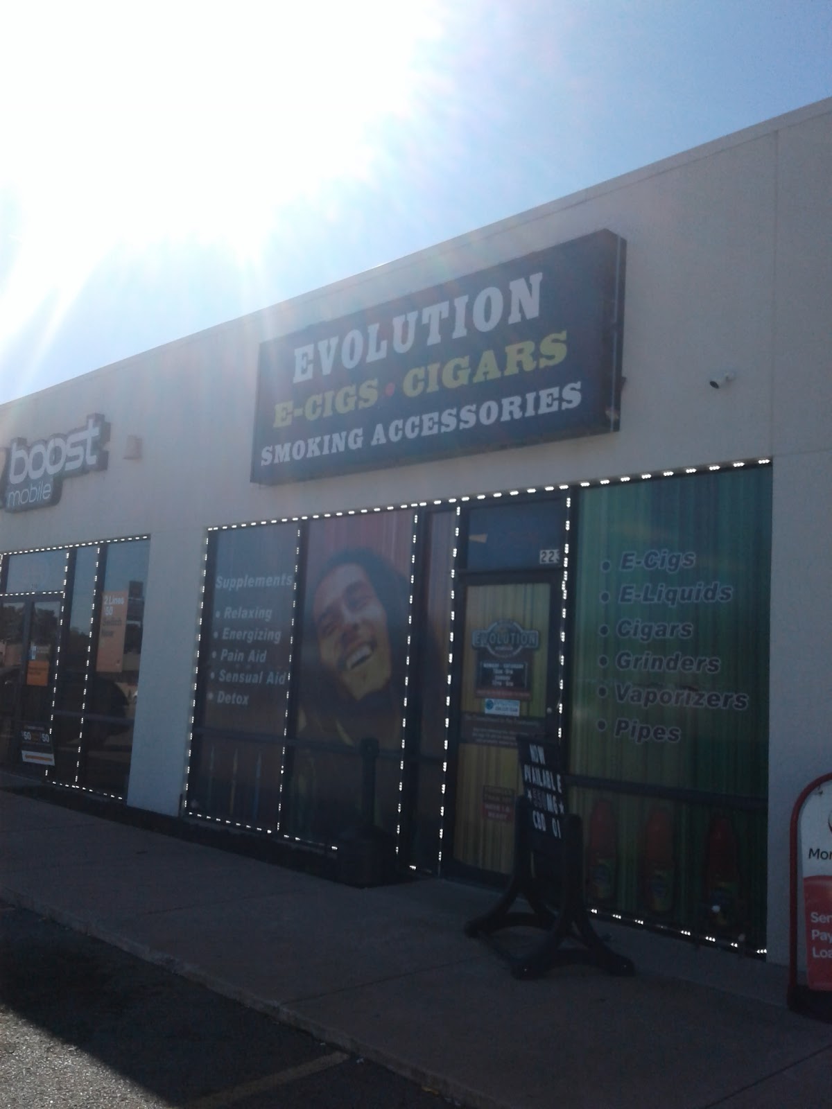 Evolution Smoking Accessories & More storefront in Muskogee, OK