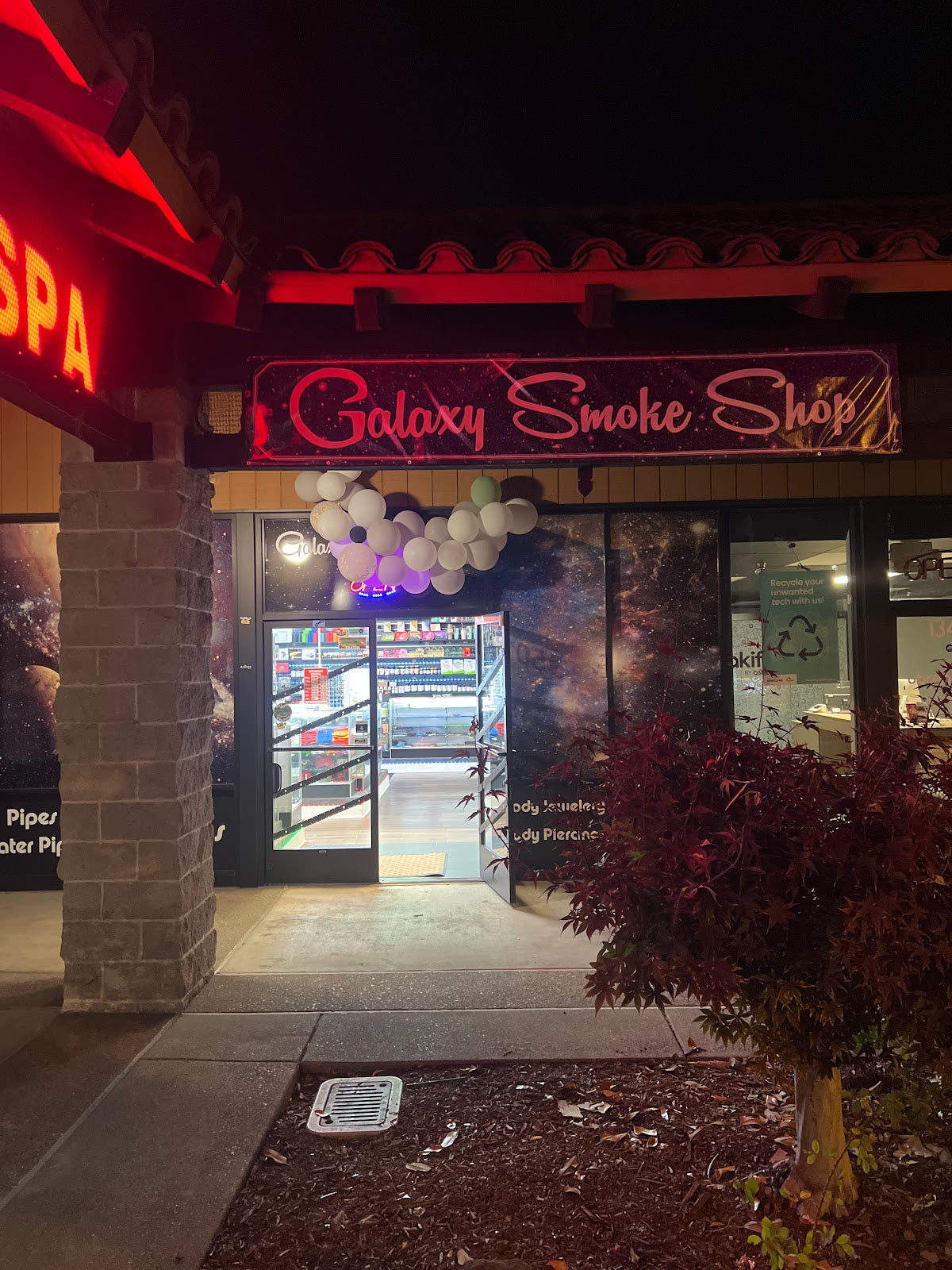 Galaxy Smoke Shop storefront in Napa, CA