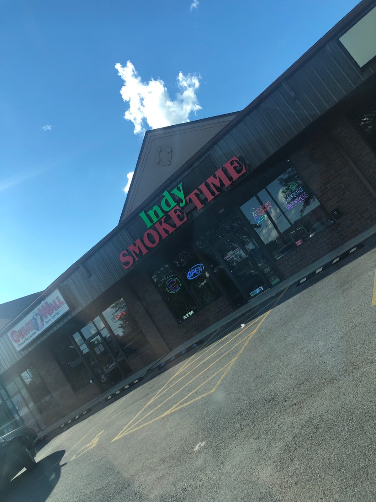 Indy Smoke Time storefront in Normal, IL