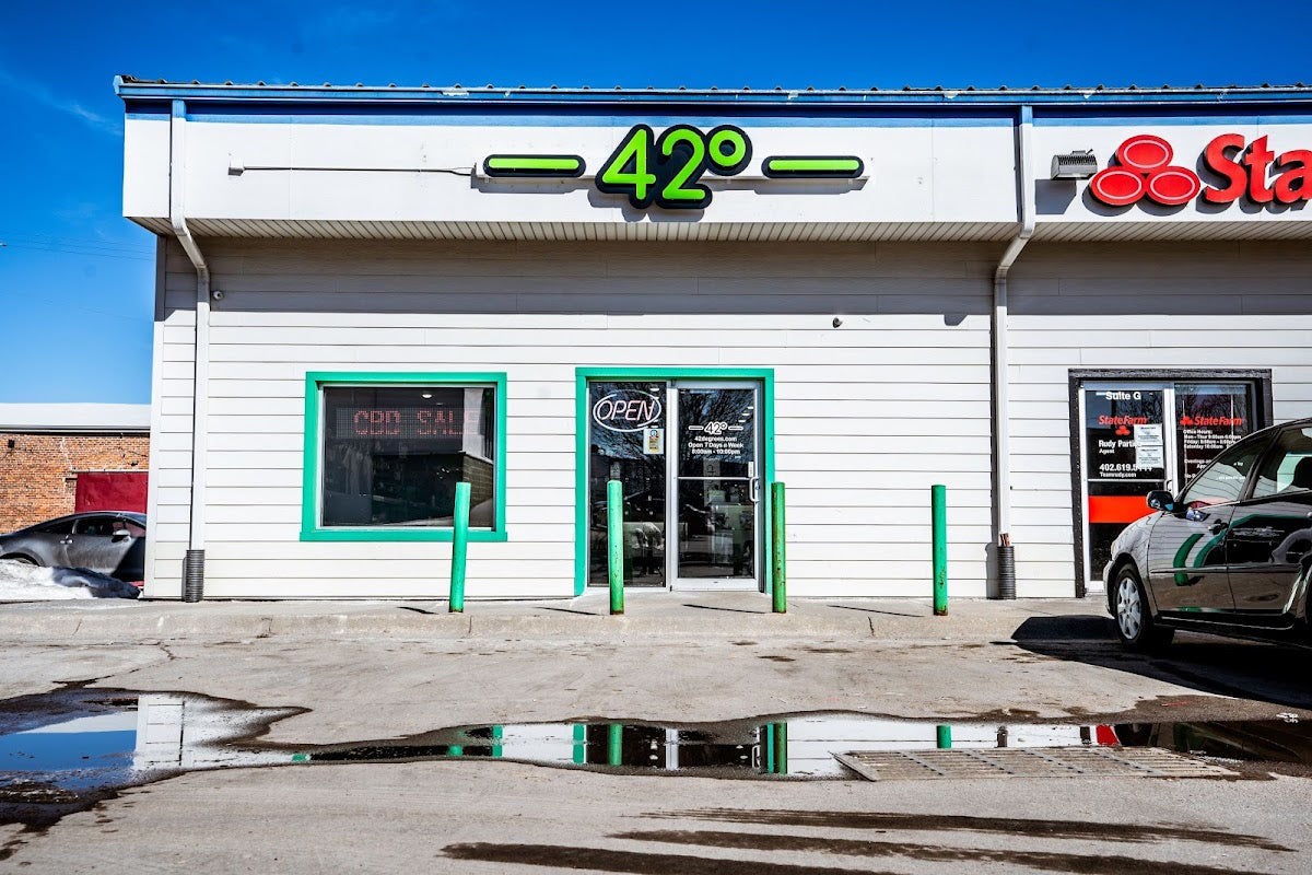 42 Degrees storefront in Omaha, NE