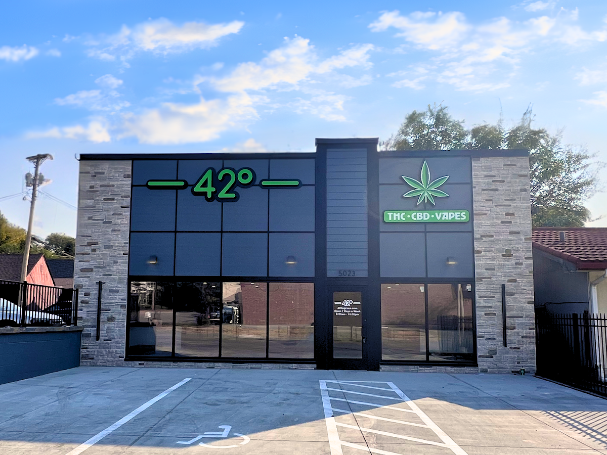 42 Degrees storefront in Omaha, NE