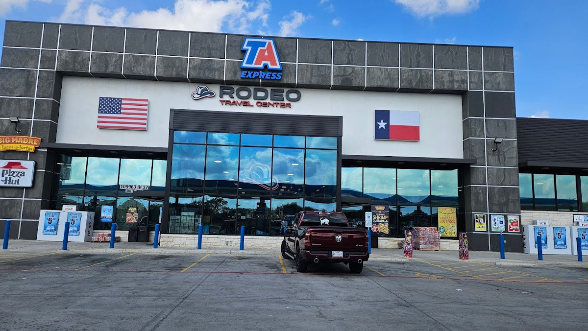 TA EXPRESS (Rodeo Travel Center) storefront in Pleasanton, TX
