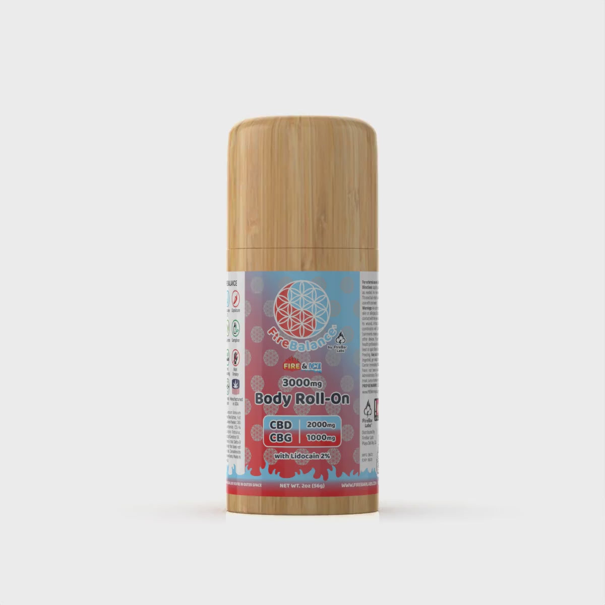FireBalance High-Potency CBD + CBG + Delta 8 Body Roll-On Collection