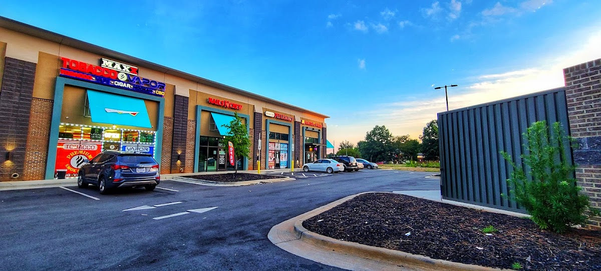 MAXX TOBACCO AND VAPOR storefront in Raleigh, NC