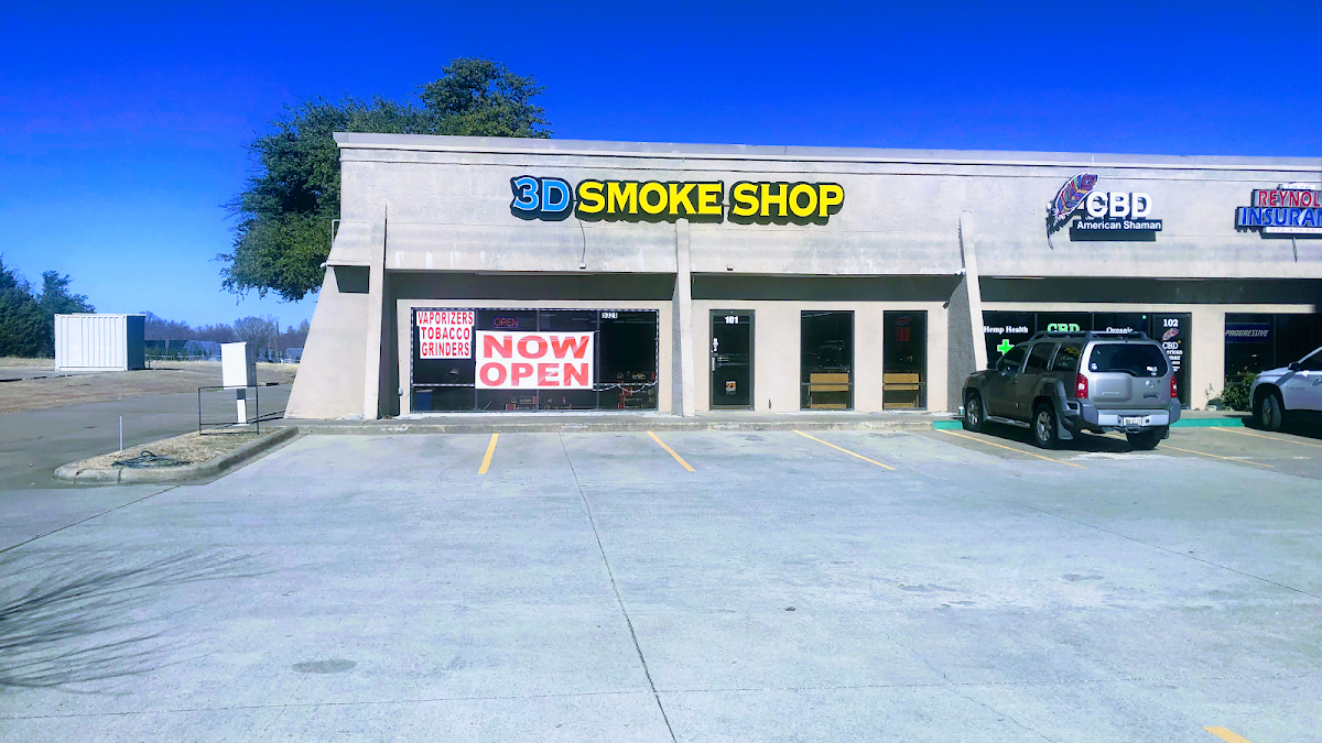 3d Smoke Shop & Vape Shop storefront in Rowlett, TX