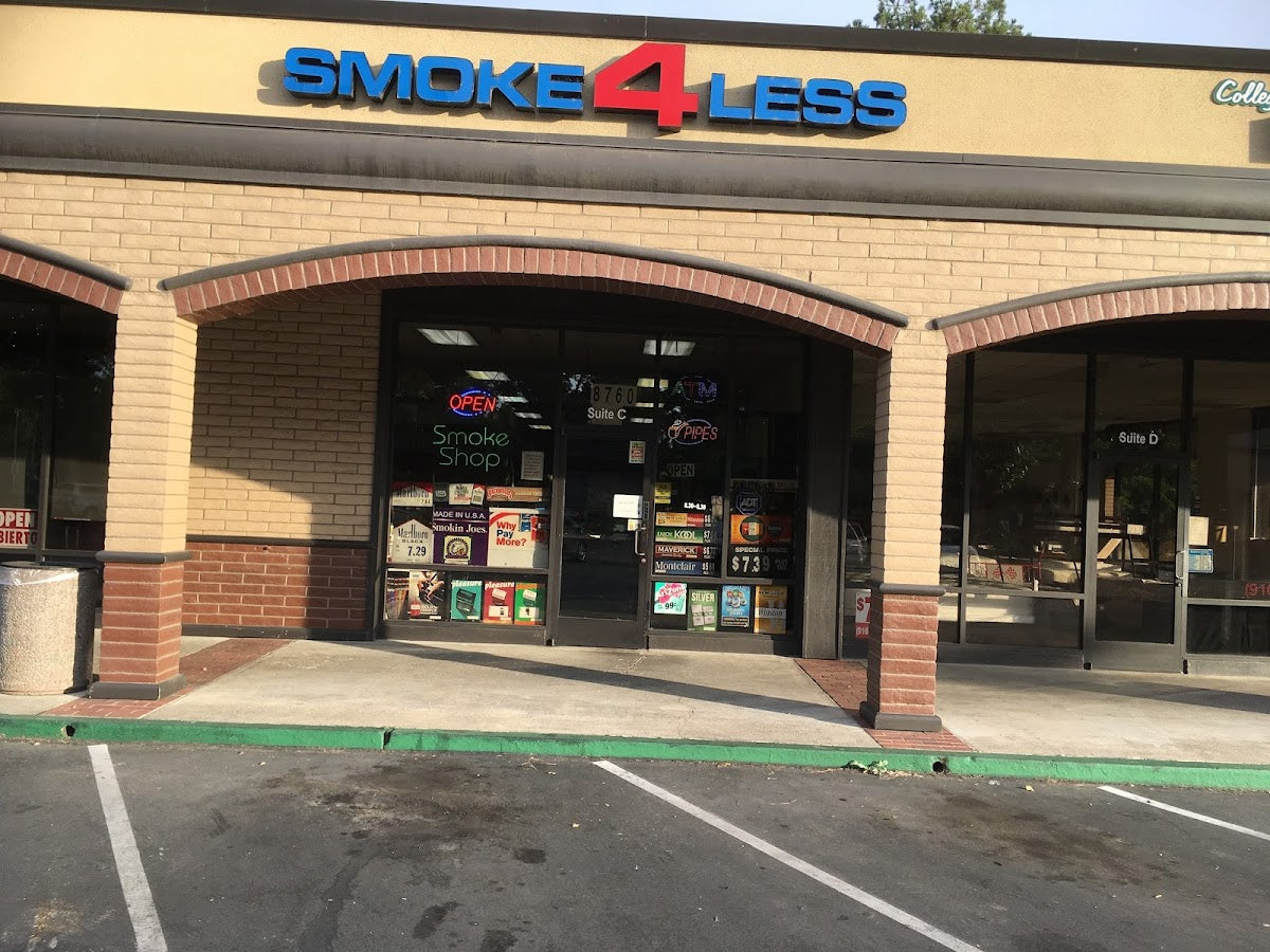Smoke 4 Less storefront in Sacramento, CA