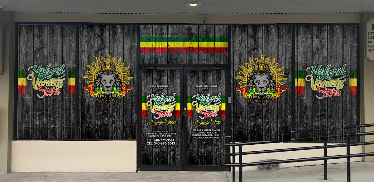 My Lord Variety Store storefront in St. Croix, VI