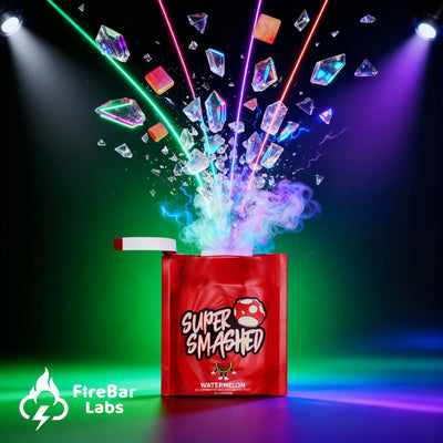 Super Smashed Entheogenic Gummies — 10 Servings (3.75g total - .375g per serving) - FireBar Labs - Sour Apple