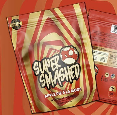 Super Smashed Mushroom Chocolate Bar — 16 Servings (0.25 g per serving, 4 g total) - FireBar Labs - Apple Pie a la Mode