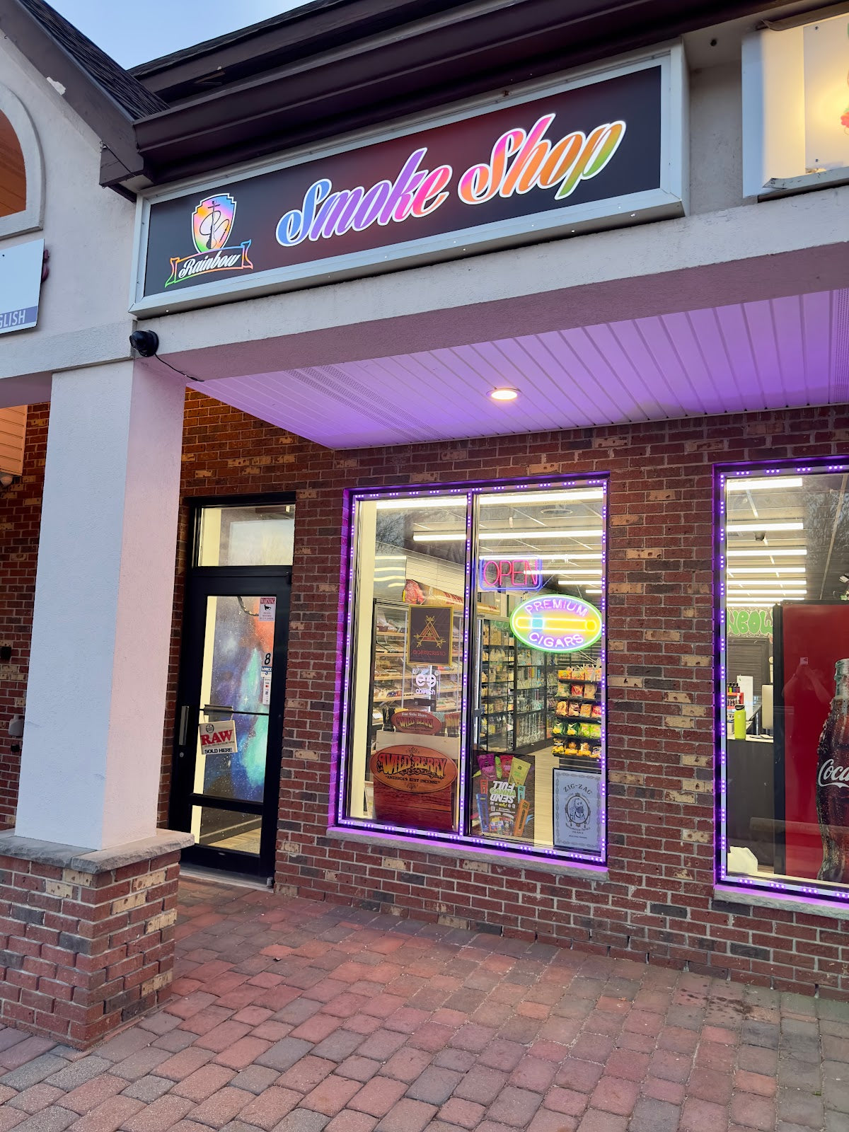 Rainbow Smoke Shop storefront in Warren, NJ